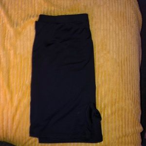 Black silkish biker shorts